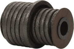 Made in USA - 5/16" x 18' Spool Length, Acrylic Fiber Graphite Yarn Compression Packing - 500° F Max, Dark Gray - Exact Tooling