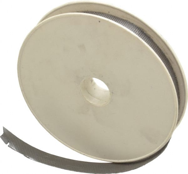 Made in USA - 1/2" x 50' Spool Length, Self-Lubricating Graphite Compression Packing - 500 Max psi, -420 to 5500° F, Dark Gray - Exact Tooling