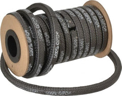 Made in USA - 5/16" x 14.2' Spool Length, 100% GFO Fiber Compression Packing - Exact Tooling