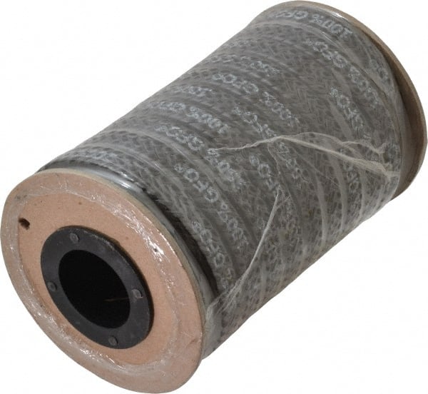 Made in USA - 3/8" x 10' Spool Length, 100% GFO Fiber Compression Packing - Exact Tooling