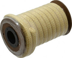 Made in USA - 3/8" x 22' Spool Length, PTFE/Aramid Composite Compression Packing - Exact Tooling