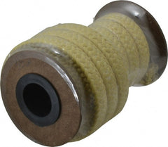 Made in USA - 1/2" x 6.2' Spool Length, TFE/Aramid Compression Packing - 5,000 Max psi, -100 to 500° F, Yellow - Exact Tooling
