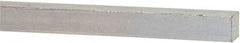 Made in USA - 12" Long x 3/8" High x 3/8" Wide, Zinc-Plated Oversized Key Stock - C1018 Steel - Exact Tooling