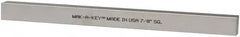 Made in USA - 12" Long x 7/8" High x 7/8" Wide, Zinc-Plated Oversized Key Stock - C1018 Steel - Exact Tooling
