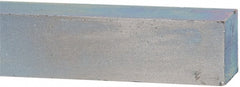 Made in USA - 12" Long x 1" High x 1" Wide, Zinc-Plated Oversized Key Stock - C1018 Steel - Exact Tooling