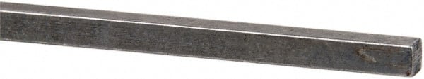 Made in USA - 12" Long x 3/16" High x 3/16" Wide, Over/Undersized Key Stock - 1090/1095 Steel - Exact Tooling