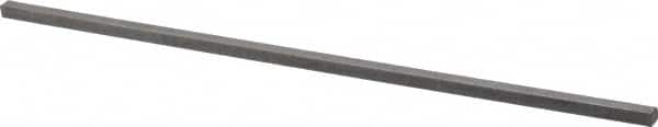 Made in USA - 12" Long x 1/4" High x 1/4" Wide, Over/Undersized Key Stock - 1090/1095 Steel - Exact Tooling