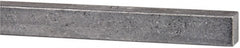Made in USA - 12" Long x 1/2" High x 1/2" Wide, Over/Undersized Key Stock - 1090/1095 Steel - Exact Tooling