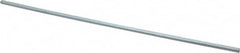 Made in USA - 12" Long, Zinc-Plated Step Key Stock for Shafts - C1018 Steel - Exact Tooling