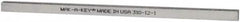 Made in USA - 12" Long, Zinc-Plated Step Key Stock for Shafts - C1018 Steel - Exact Tooling