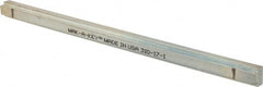 Made in USA - 12" Long, Zinc-Plated Step Key Stock for Shafts - C1018 Steel - Exact Tooling