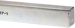 Made in USA - 12" Long, Zinc-Plated Step Key Stock for Shafts - C1018 Steel - Exact Tooling