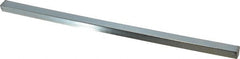 Made in USA - 12" Long, Zinc-Plated Step Key Stock for Gears - C1018 Steel - Exact Tooling