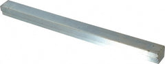 Made in USA - 12" Long, Zinc-Plated Step Key Stock for Gears - C1018 Steel - Exact Tooling