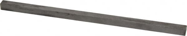 Made in USA - 12" Long x 1/2" High x 1/2" Wide, Undersized Key Stock - 18-8 Stainless Steel - Exact Tooling