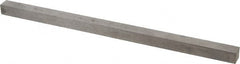Made in USA - 12" Long x 9/16" High x 9/16" Wide, Undersized Key Stock - 18-8 Stainless Steel - Exact Tooling