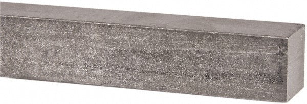 Made in USA - 12" Long x 1" High x 1" Wide, Undersized Key Stock - 18-8 Stainless Steel - Exact Tooling