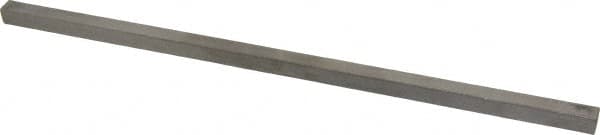 Made in USA - 12" Long x 3/8" High x 3/8" Wide, Undersized Key Stock - Type 316 Stainless Steel - Exact Tooling