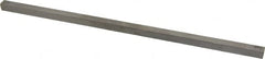 Made in USA - 12" Long x 3/8" High x 3/8" Wide, Undersized Key Stock - Type 316 Stainless Steel - Exact Tooling