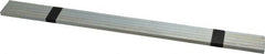 Made in USA - 12" Long, Zinc-Plated Oversized Key Stock - C1045 Steel - Exact Tooling