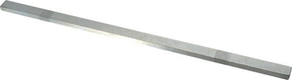 Made in USA - 12" Long, Zinc-Plated Oversized Key Stock - C1045 Steel - Exact Tooling
