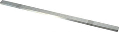 Made in USA - 12" Long, Zinc-Plated Oversized Key Stock - C1045 Steel - Exact Tooling
