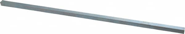 Made in USA - 12" Long, Zinc-Plated Oversized Key Stock - C1045 Steel - Exact Tooling