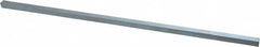 Made in USA - 12" Long, Zinc-Plated Oversized Key Stock - C1045 Steel - Exact Tooling