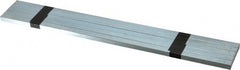 Made in USA - 12" Long, Zinc-Plated Oversized Key Stock - C1045 Steel - Exact Tooling