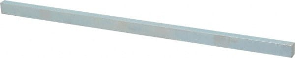 Made in USA - 12" Long, Zinc-Plated Oversized Key Stock - C1045 Steel - Exact Tooling