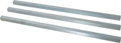 Made in USA - 12" Long, Zinc-Plated Oversized Key Stock - C1045 Steel - Exact Tooling