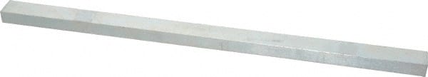Made in USA - 12" Long, Zinc-Plated Oversized Key Stock - C1045 Steel - Exact Tooling