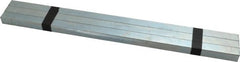 Made in USA - 12" Long, Zinc-Plated Oversized Key Stock - C1045 Steel - Exact Tooling