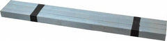 Made in USA - 12" Long, Zinc-Plated Oversized Key Stock - C1045 Steel - Exact Tooling