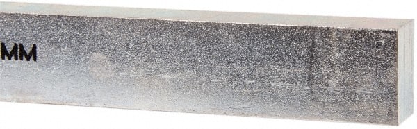 Made in USA - 12" Long, Zinc-Plated Oversized Key Stock - C1045 Steel - Exact Tooling