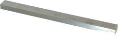 Made in USA - 12" Long, Zinc-Plated Oversized Key Stock - C1045 Steel - Exact Tooling