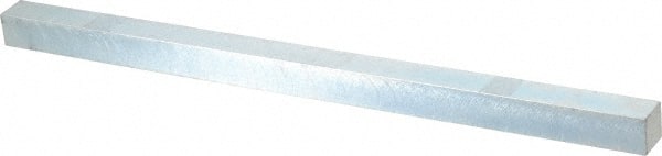 Made in USA - 12" Long, Zinc-Plated Oversized Key Stock - C1045 Steel - Exact Tooling