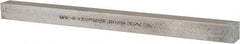 Made in USA - 12" Long, Zinc-Plated Oversized Key Stock - C1045 Steel - Exact Tooling