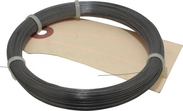 Value Collection - 1 Gage, 0.01 Inch Diameter x 937 Ft. Long, High Carbon Steel, Tempered Music Wire Coil - ASTM A228, 1/4 Lb. Shipping Weight - Exact Tooling
