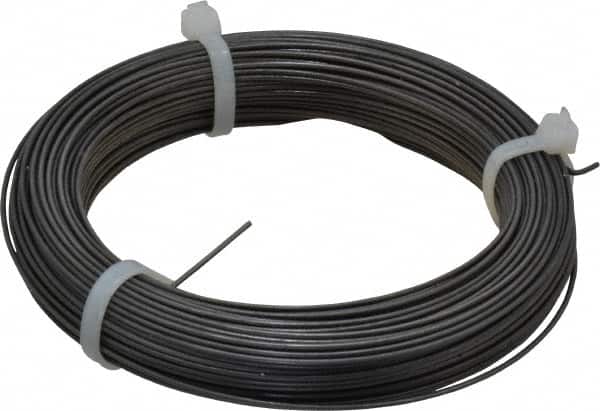 Value Collection - 23 Gage, 0.051 Inch Diameter x 144 Ft. Long, High Carbon Steel, Tempered Music Wire Coil - ASTM A228, 1 Lb. Shipping Weight - Exact Tooling