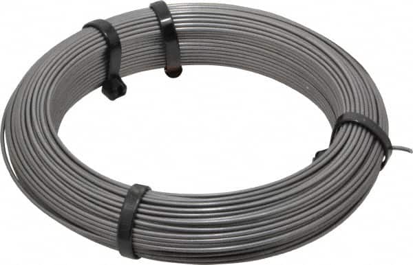 Value Collection - 24 Gage, 0.055 Inch Diameter x 124 Ft. Long, High Carbon Steel, Tempered Music Wire Coil - ASTM A228, 1 Lb. Shipping Weight - Exact Tooling