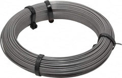 Value Collection - 24 Gage, 0.055 Inch Diameter x 124 Ft. Long, High Carbon Steel, Tempered Music Wire Coil - ASTM A228, 1 Lb. Shipping Weight - Exact Tooling