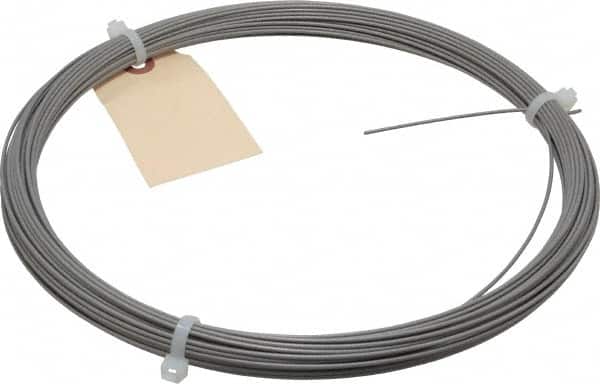 Value Collection - 26 Gage, 1/16 Inch Diameter x 95 Ft. Long, 302/304 Music Wire Coil - ASTM A580, 1 Lb. Shipping Weight - Exact Tooling