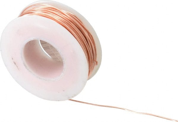 Made in USA - 20 Gage, 0.032" Diameter x 79' Long, Bare, Copper Bus Bar Wire - Pure Copper (ASTM B3) - Exact Tooling