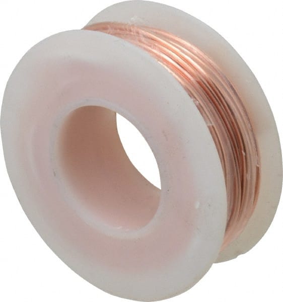 Made in USA - 16 Gage, 0.0508" Diameter x 32' Long, Bare, Copper Bus Bar Wire - Pure Copper (ASTM B3) - Exact Tooling