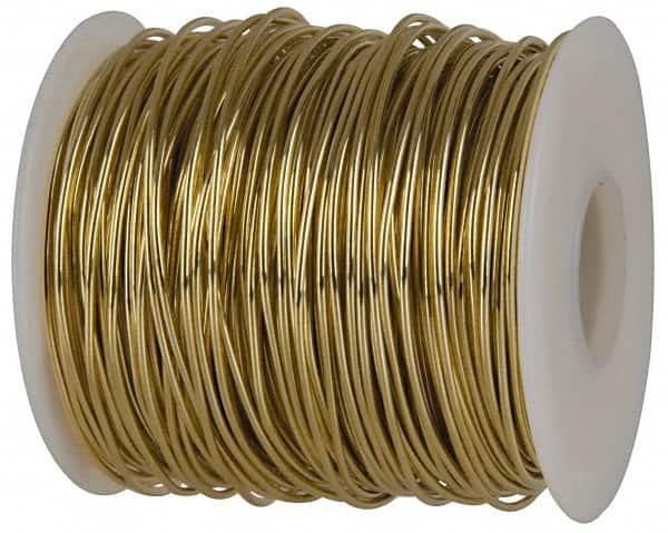Made in USA - 11 Gage, 0.0907 Inch Diameter x 205 Ft. Long, Soft Brass Wire - 5 Lb. Shipping Weight - Exact Tooling