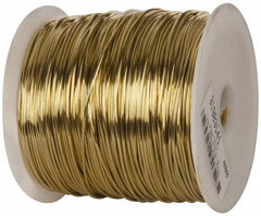 Made in USA - 16 Gage, 0.0508 Inch Diameter x 665 Ft. Long, Soft Brass Wire - 5 Lb. Shipping Weight - Exact Tooling