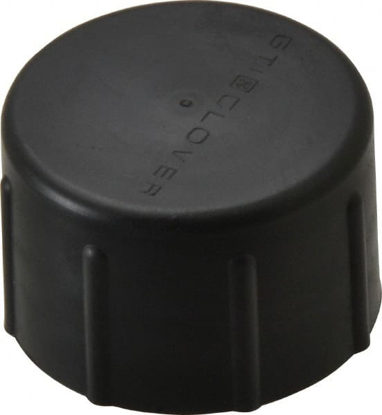 Caplugs - 1-1/4 NPT ID, Quick-Lock Cap - Polyethylene, Black - Exact Tooling