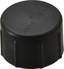 Caplugs - 1-1/4 NPT ID, Quick-Lock Cap - Polyethylene, Black - Exact Tooling