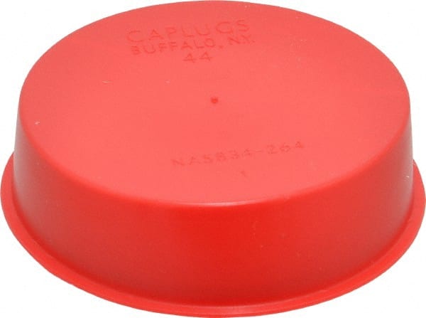 Caplugs - Press Fit Plug - 2-1/2 NPT" OD, Polyethylene, Red - Exact Tooling